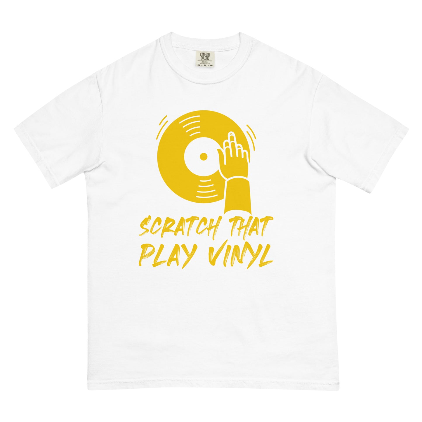 Scratch That Play Vinyl Unisex Comfort Colors heavyweight t-shirt