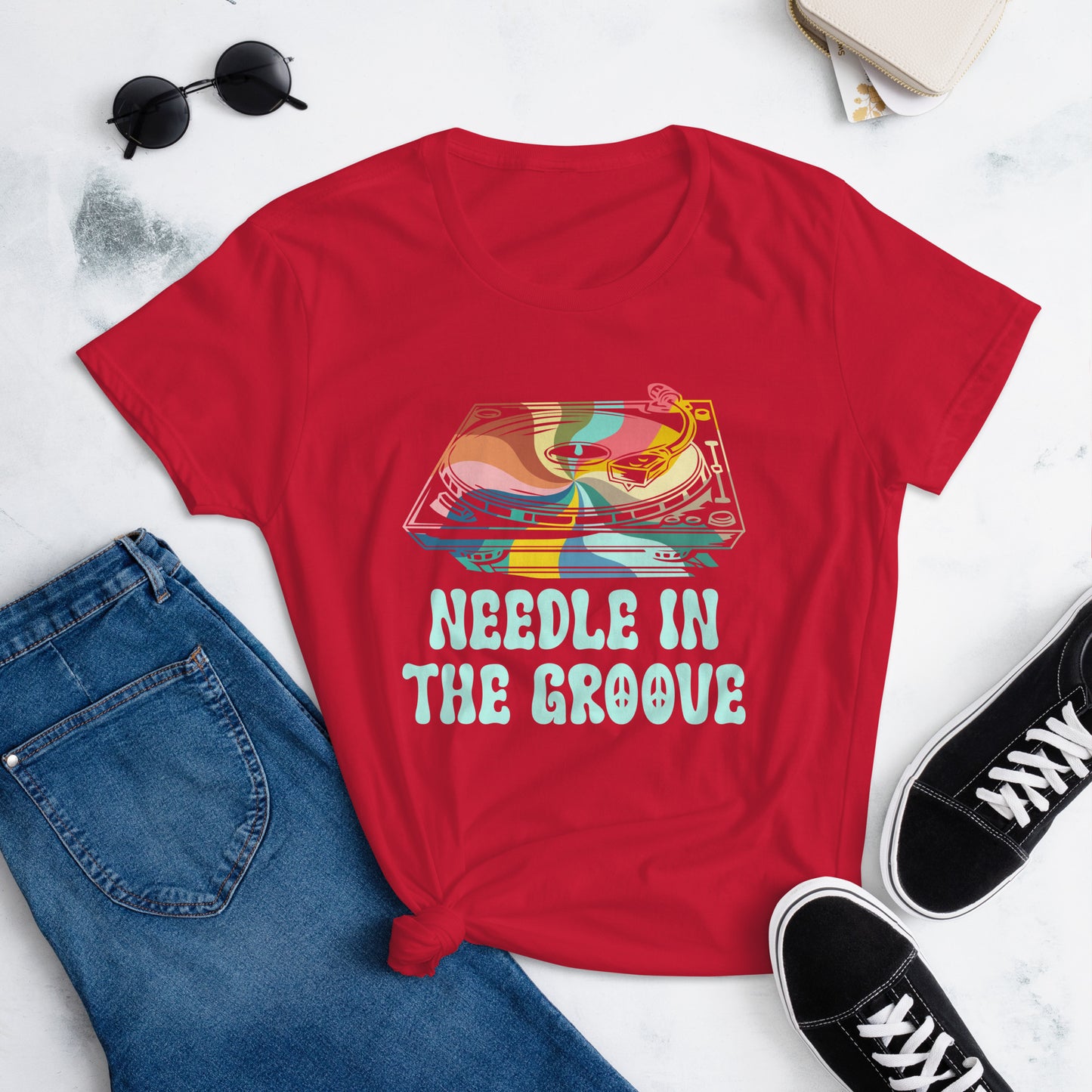 Needle in the Groove Women's short sleeve t-shirt