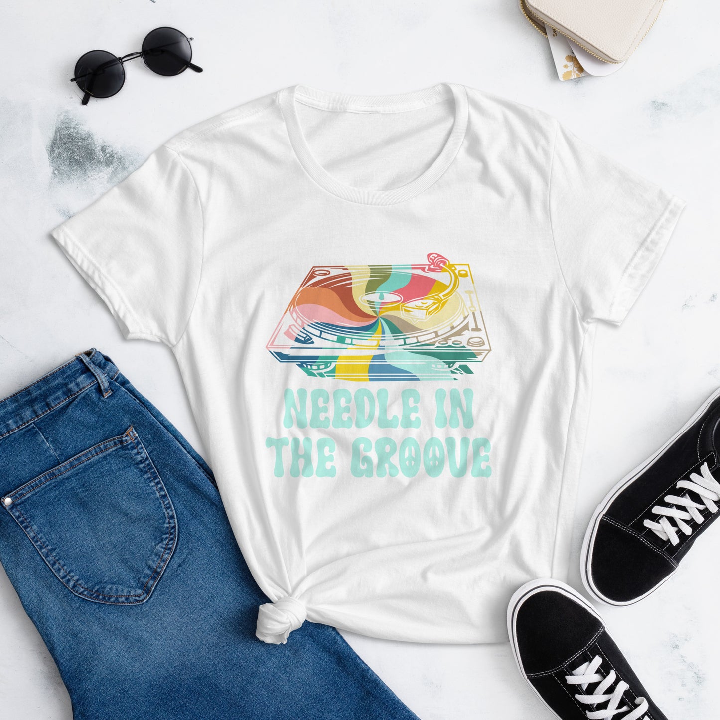 Needle in the Groove Women's short sleeve t-shirt