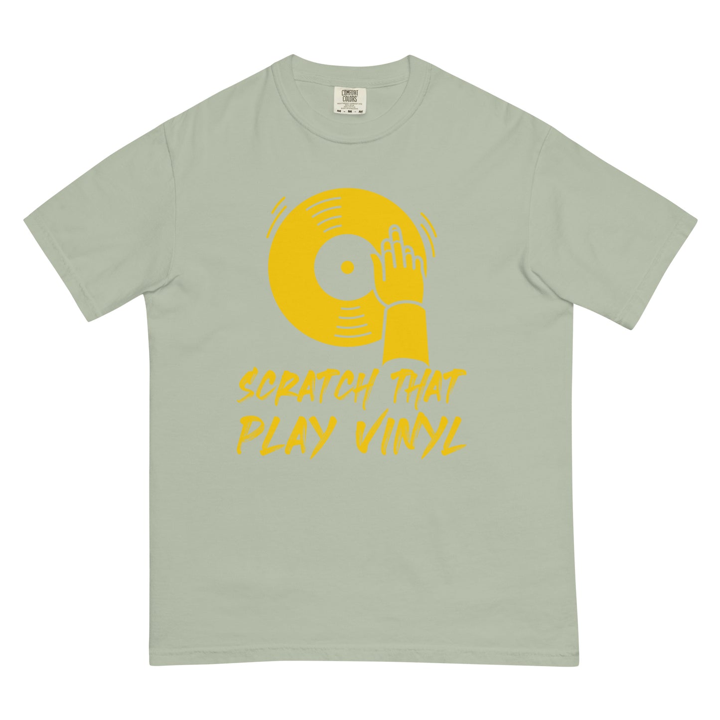 Scratch That Play Vinyl  Unisex Comfort Colors heavyweight t-shirt