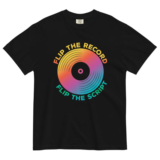 Flip the Record Unisex Comfort Colors heavyweight t-shirt