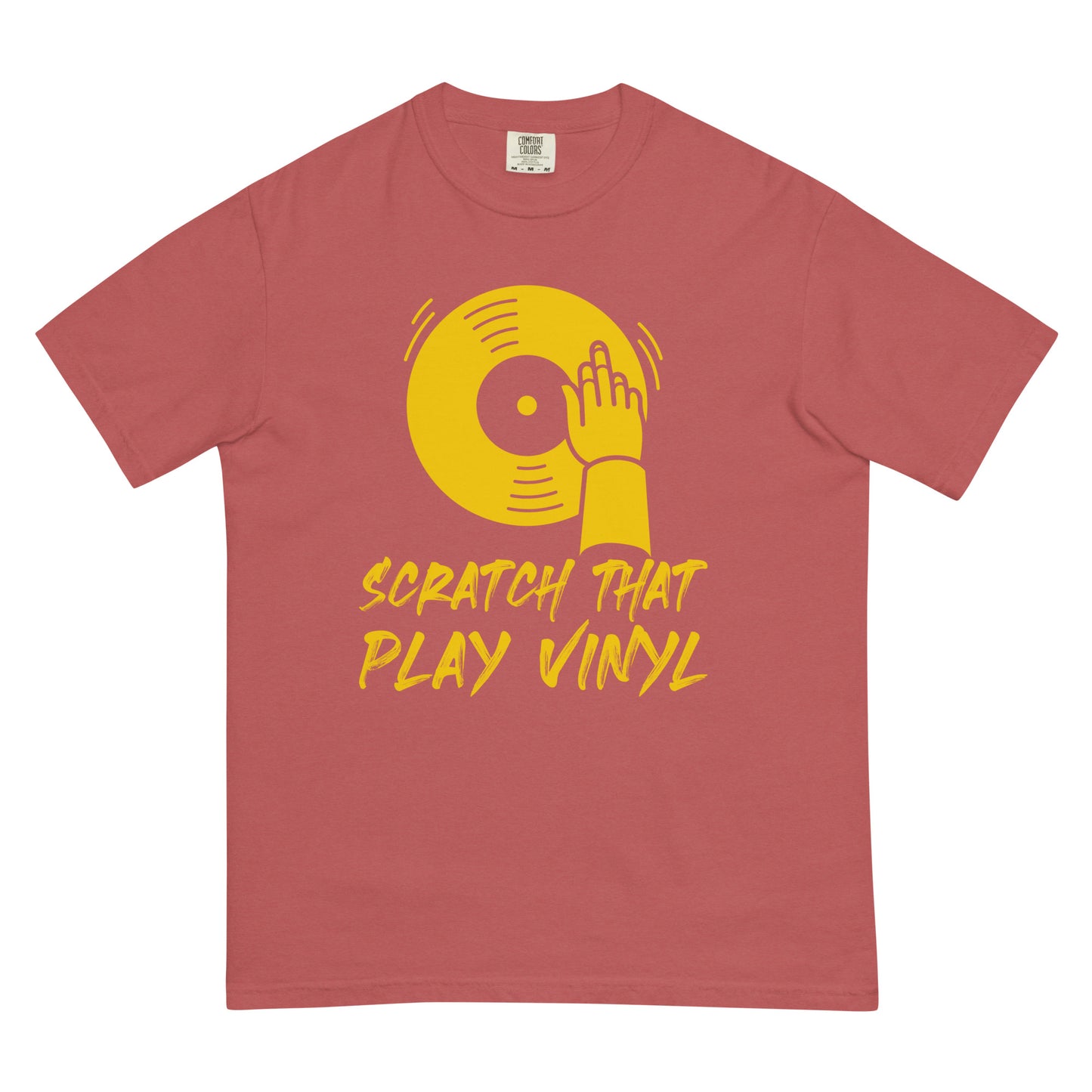 Scratch That Play Vinyl  Unisex Comfort Colors heavyweight t-shirt