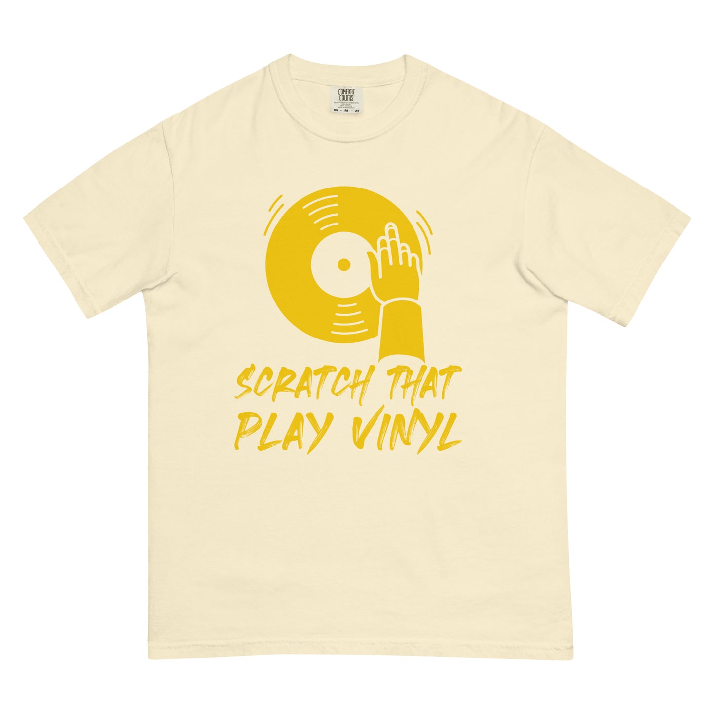 Scratch That Play Vinyl  Unisex Comfort Colors heavyweight t-shirt