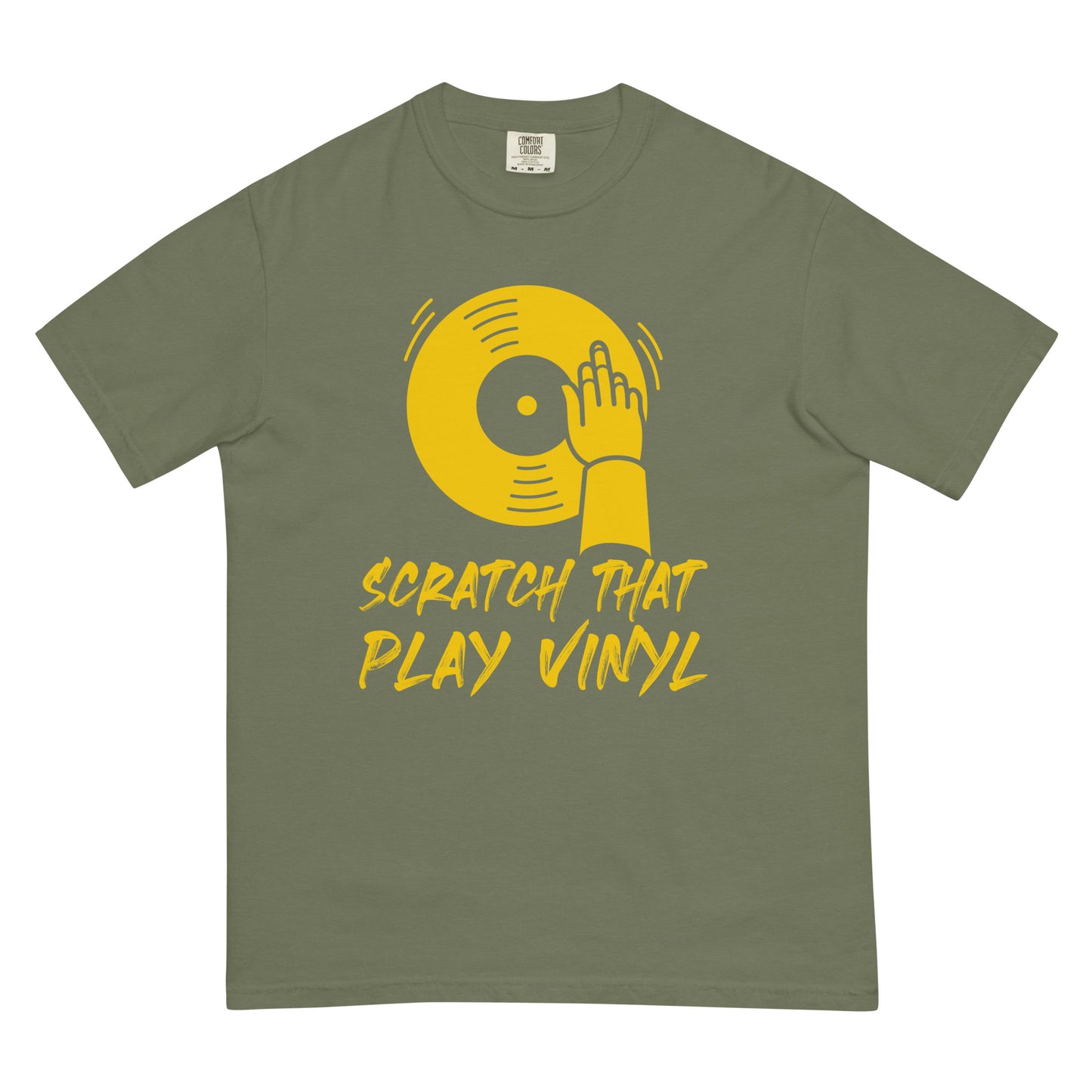 Scratch That Play Vinyl  Unisex Comfort Colors heavyweight t-shirt