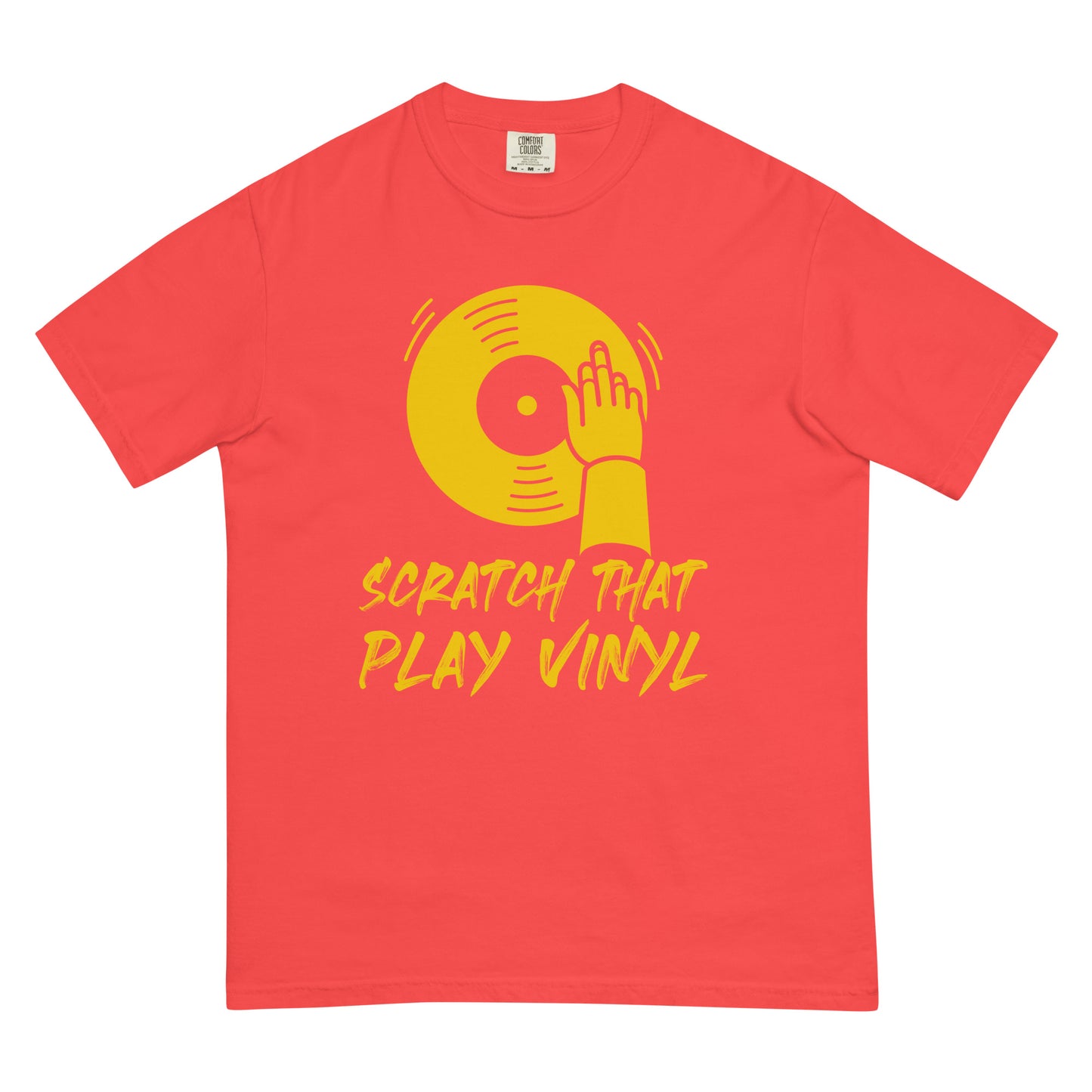 Scratch That Play Vinyl  Unisex Comfort Colors heavyweight t-shirt