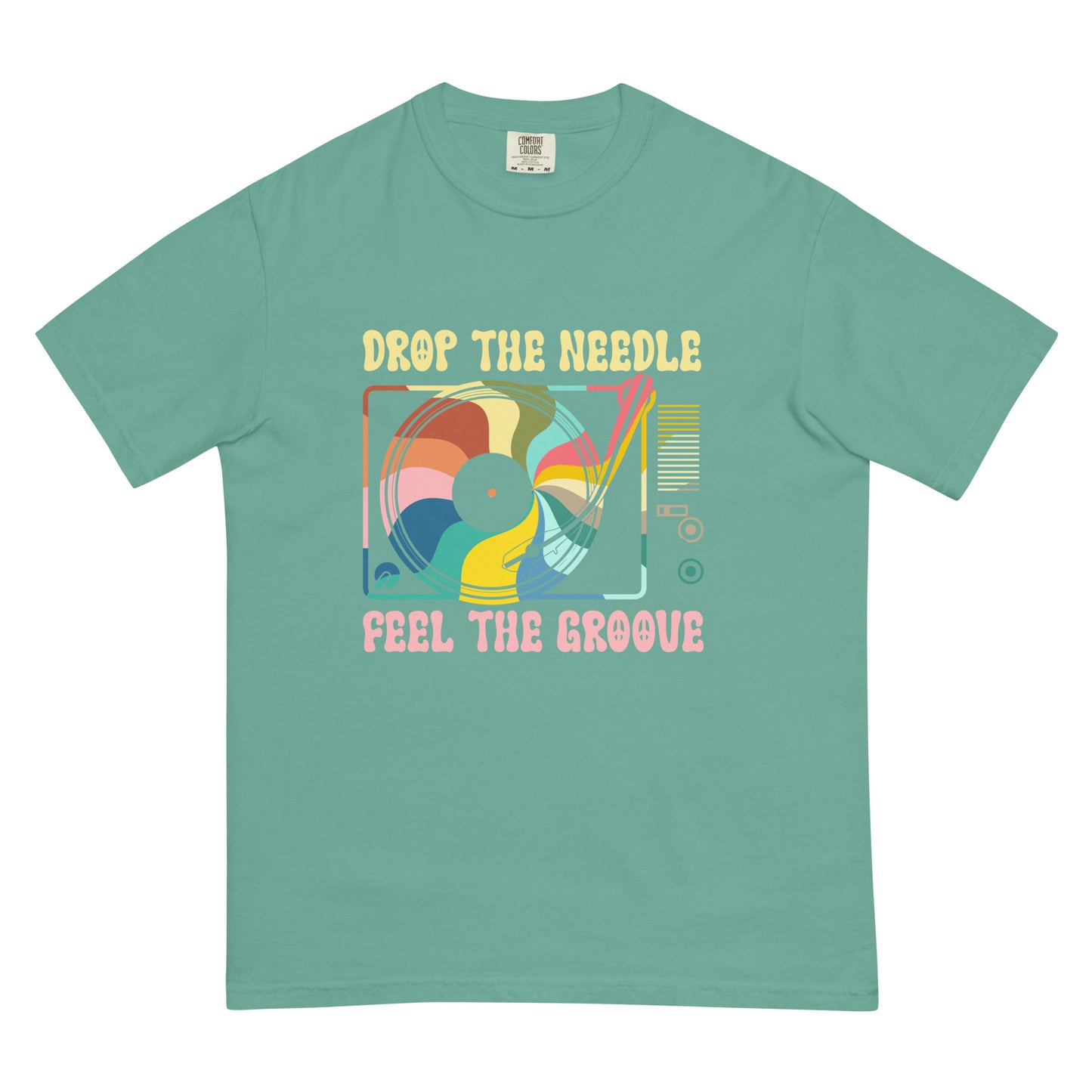 Feel The Groove Unisex garment-dyed heavyweight t-shirt