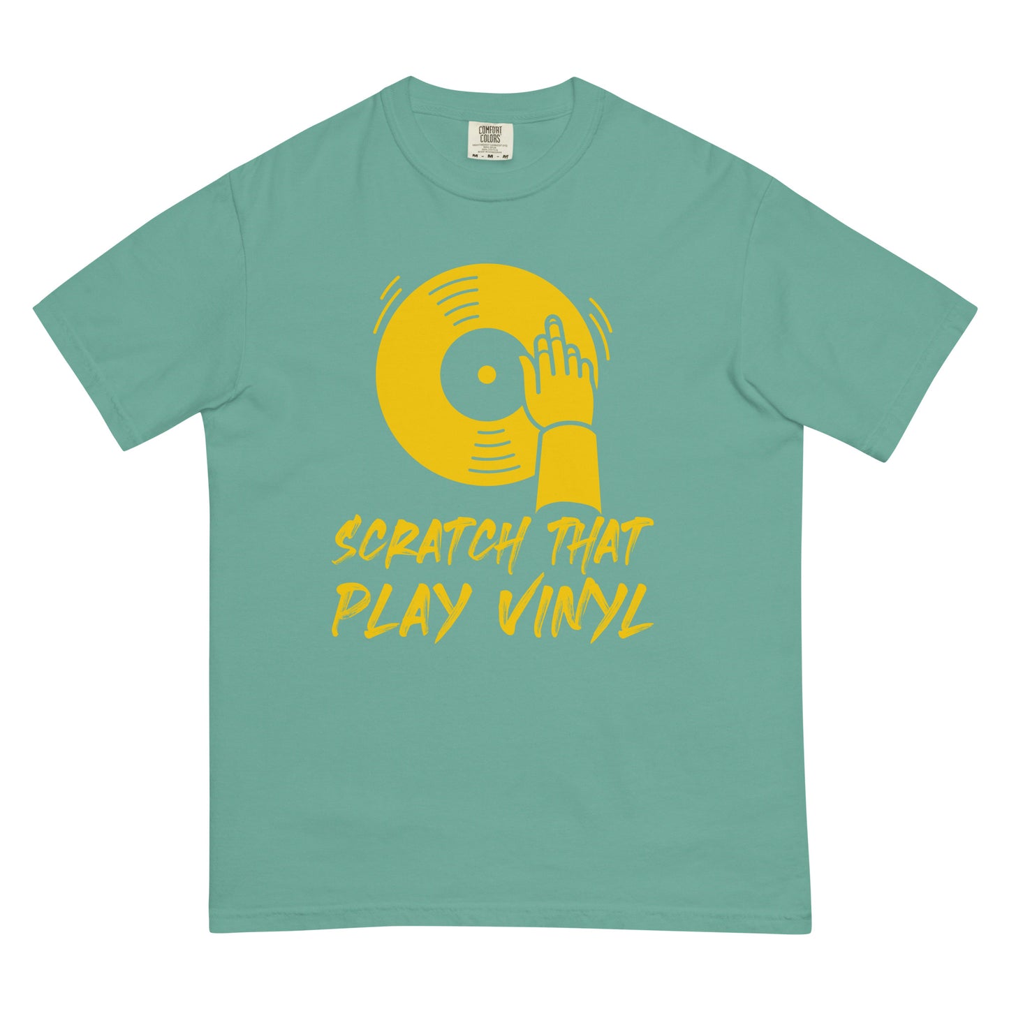 Scratch That Play Vinyl  Unisex Comfort Colors heavyweight t-shirt