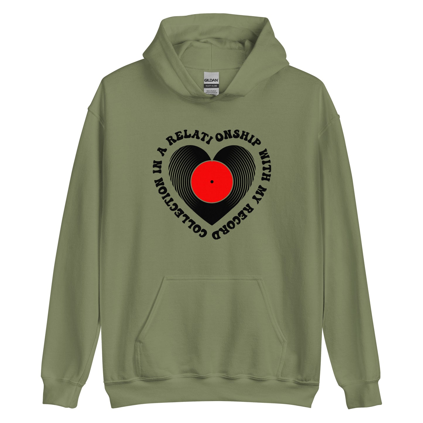 In a Relationship with My Vinyl Record Collection Unisex Hoodie