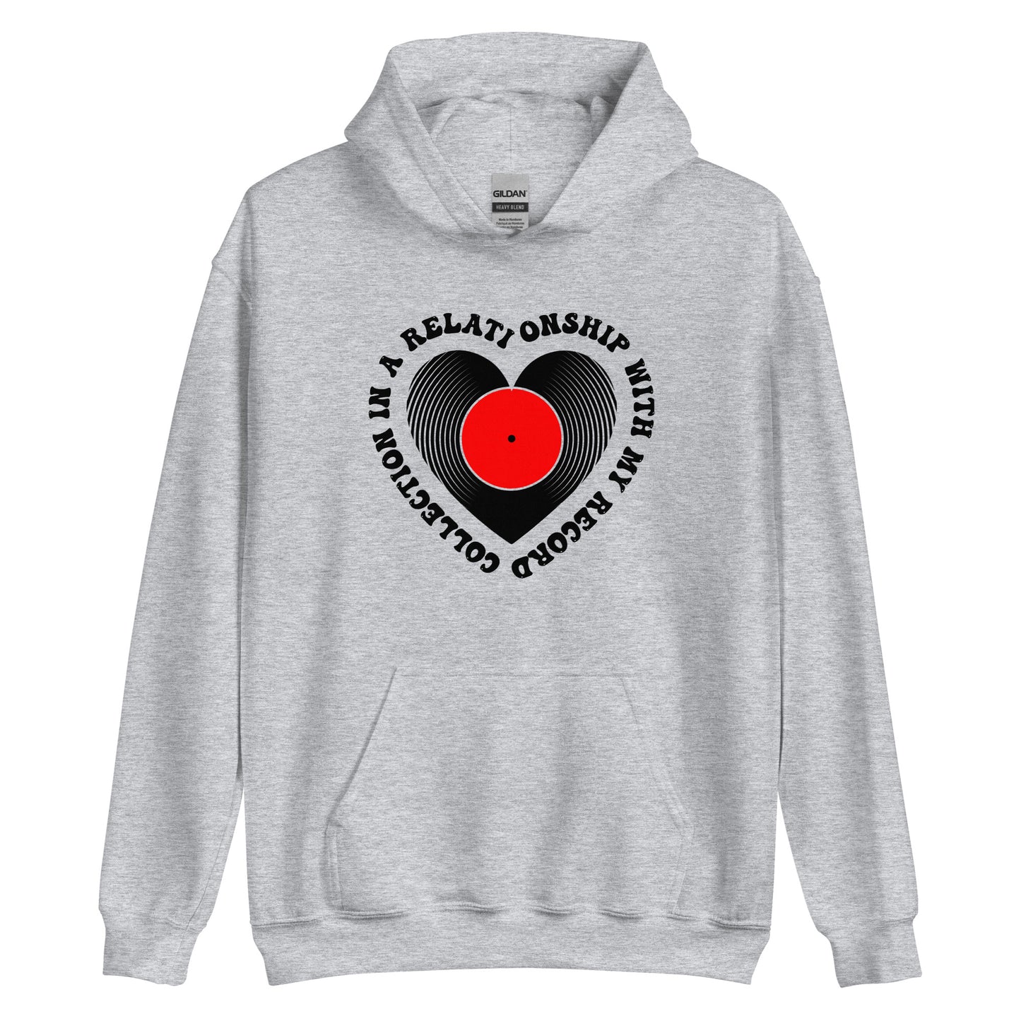 In a Relationship with My Vinyl Record Collection Unisex Hoodie