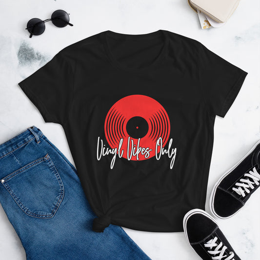 Vinyl Vibes Only Women's short sleeve t-shirt