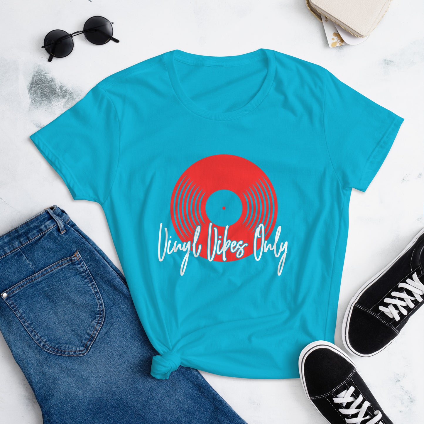 Vinyl Vibes Only Women's short sleeve t-shirt