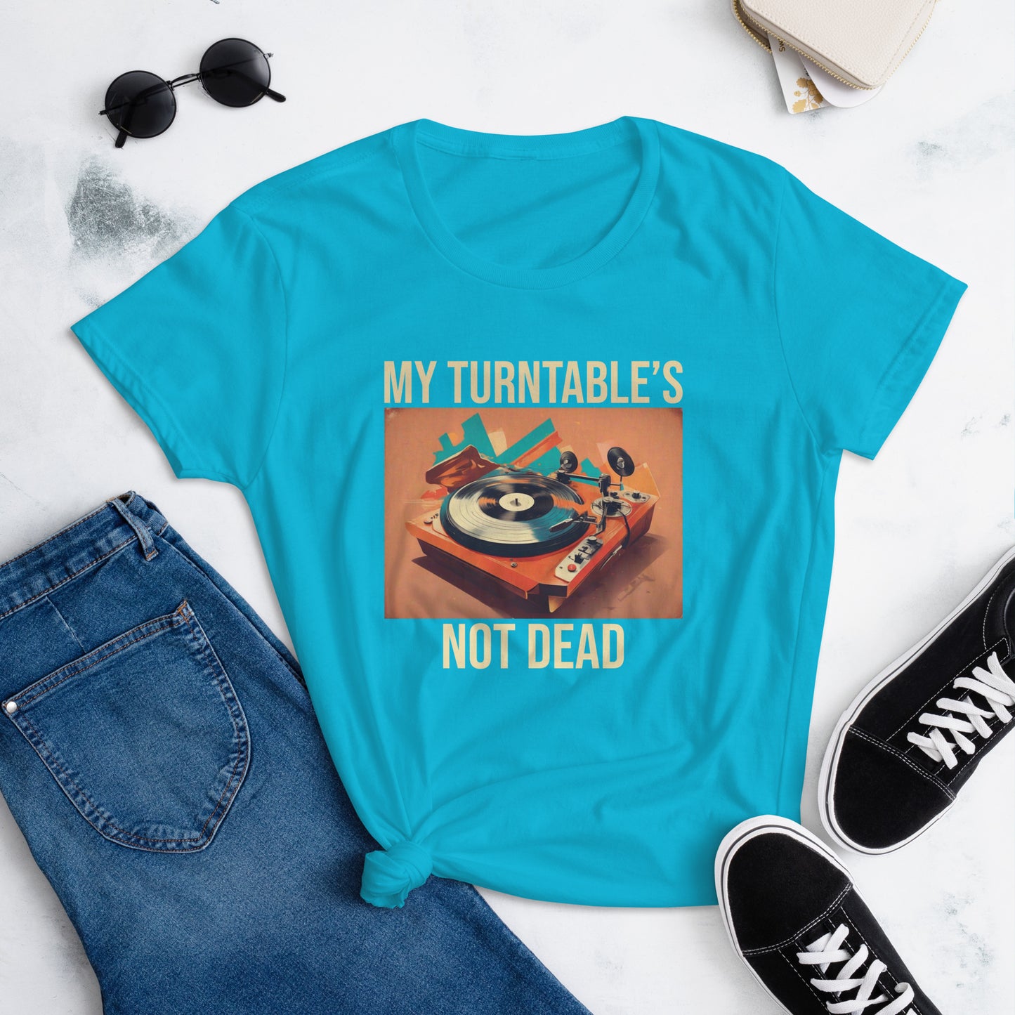 My Turntable's Not Dead Women's short sleeve t-shirt