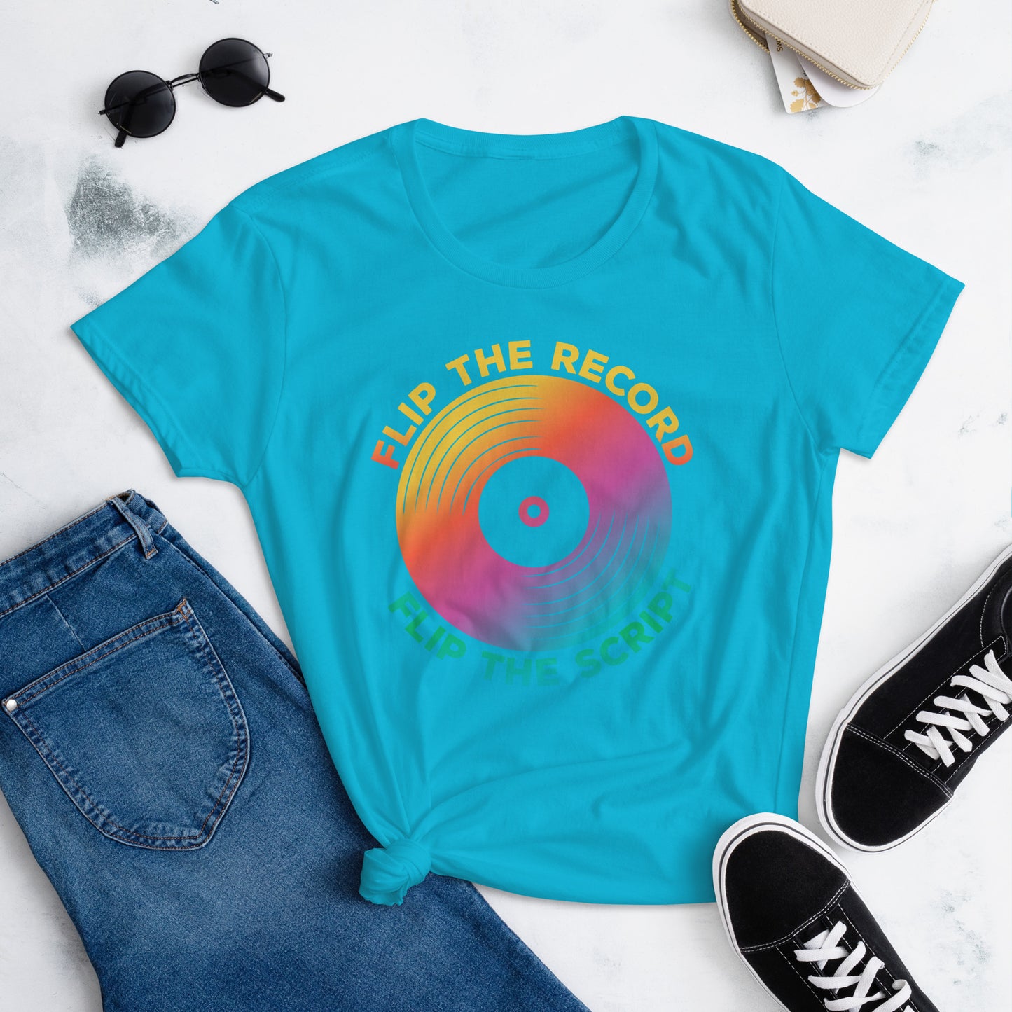 Flip the Record Women's short sleeve t-shirt