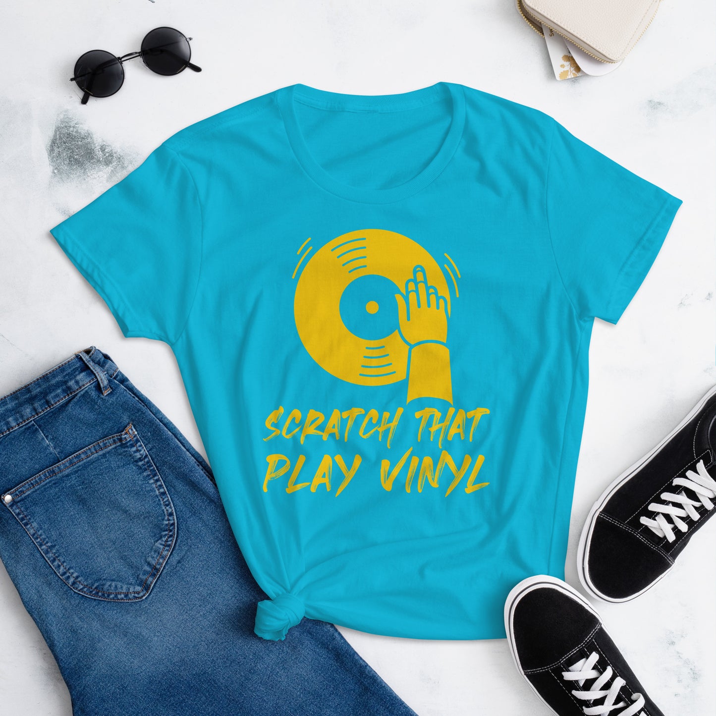 Scratch That Play Vinyl Women's short sleeve t-shirt