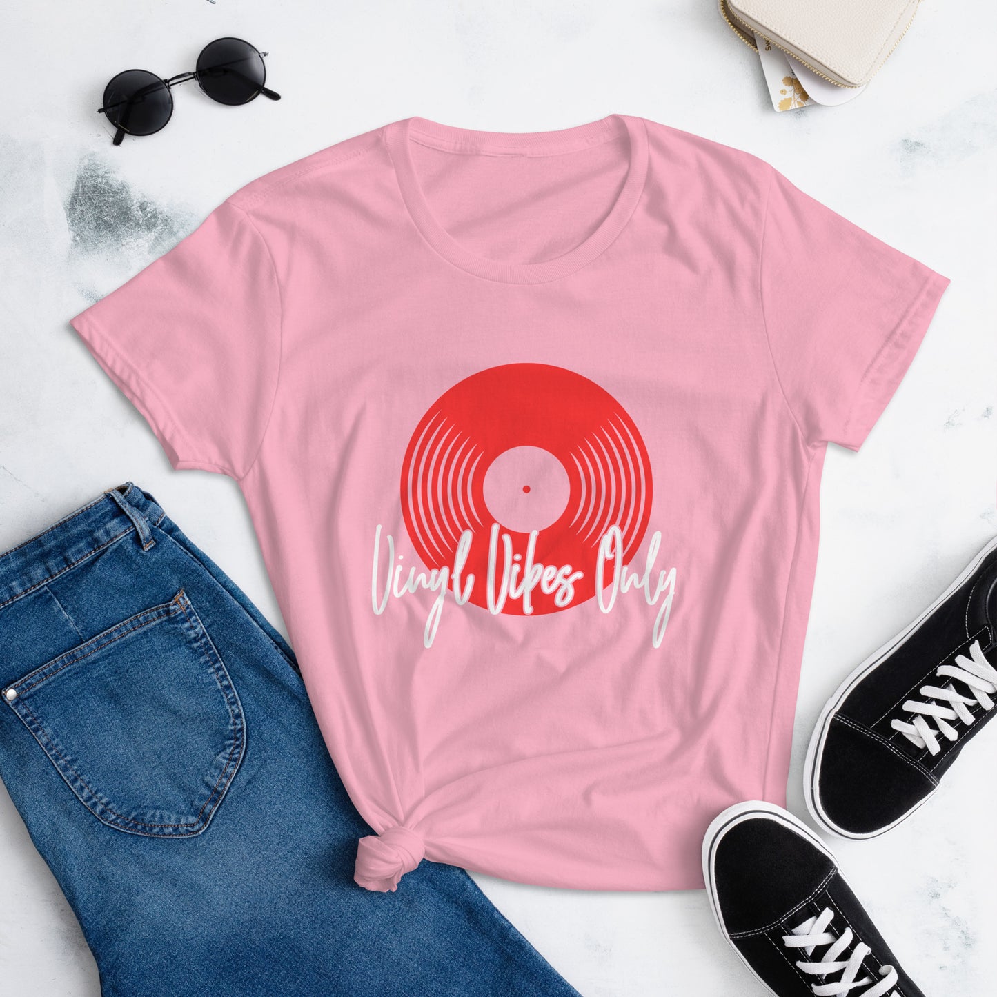 Vinyl Vibes Only Women's short sleeve t-shirt