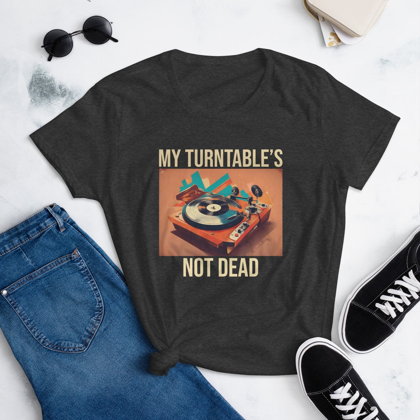 My Turntable's Not Dead Women's short sleeve t-shirt