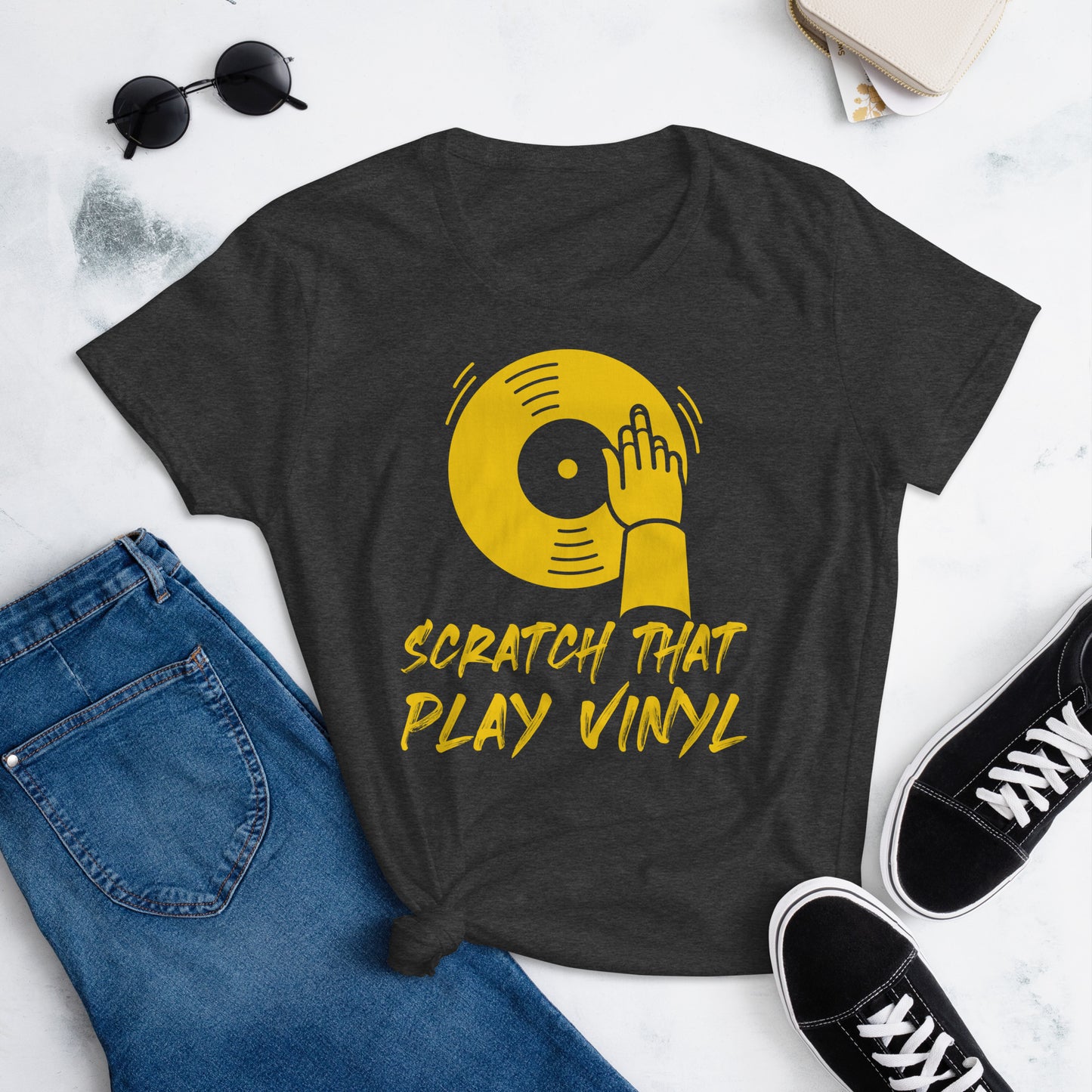 Scratch That Play Vinyl Women's short sleeve t-shirt