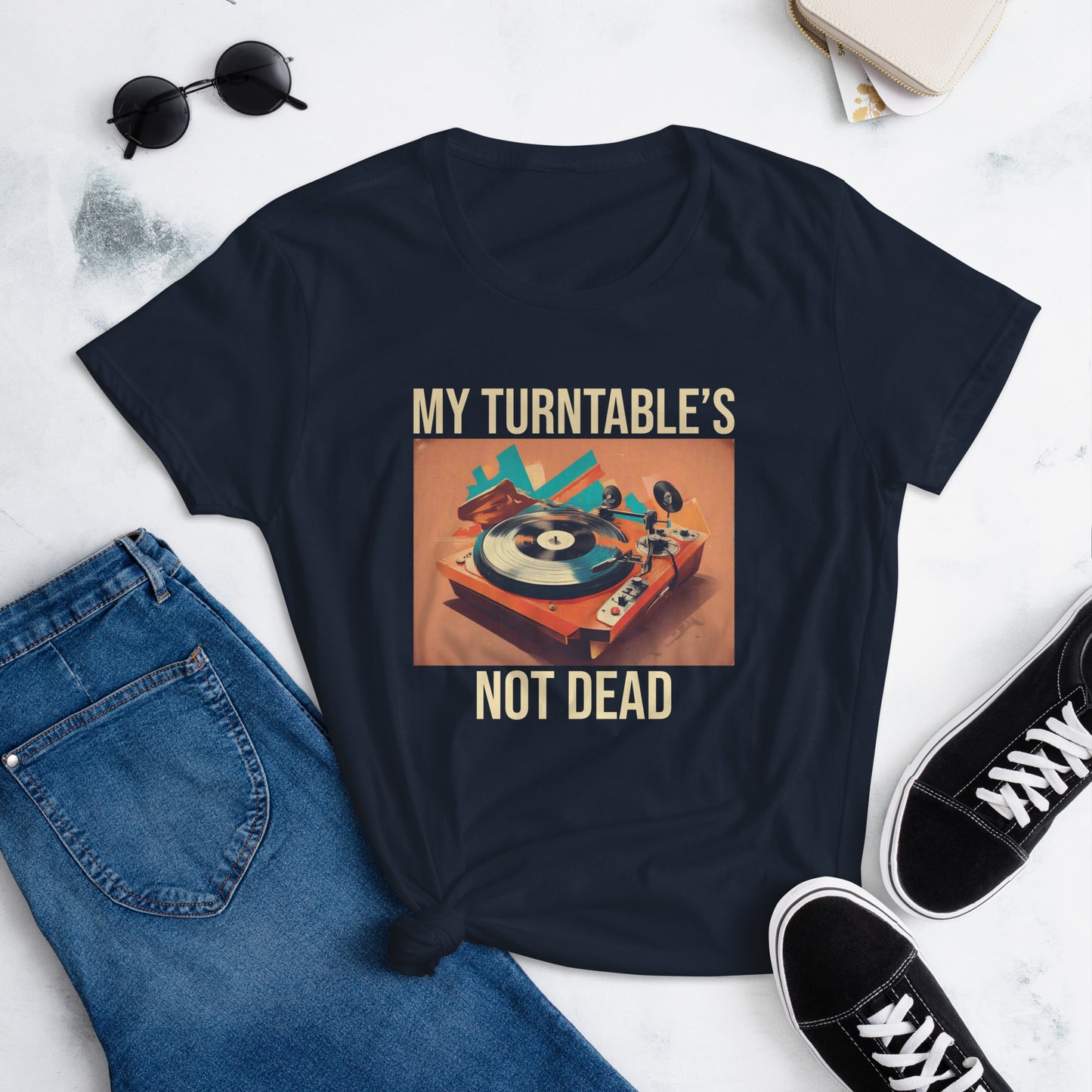 My Turntable's Not Dead Women's short sleeve t-shirt