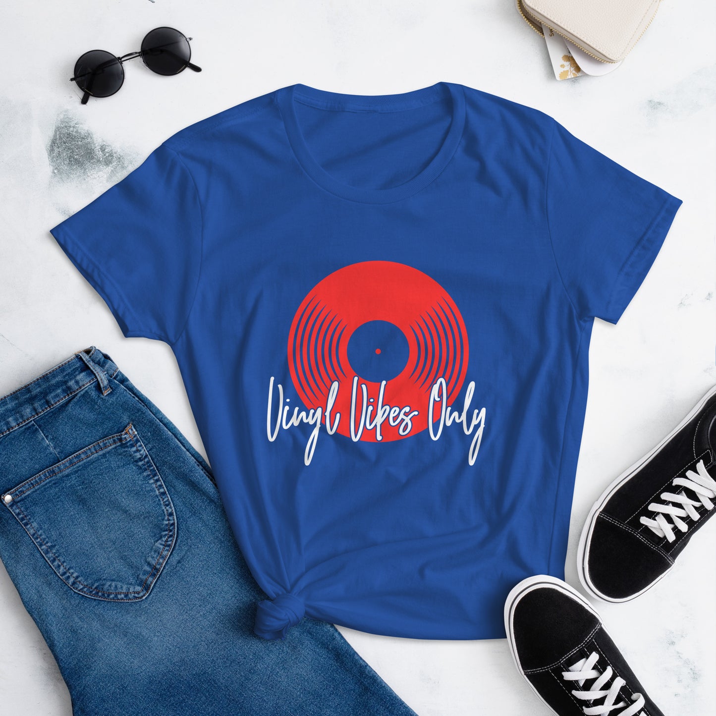 Vinyl Vibes Only Women's short sleeve t-shirt