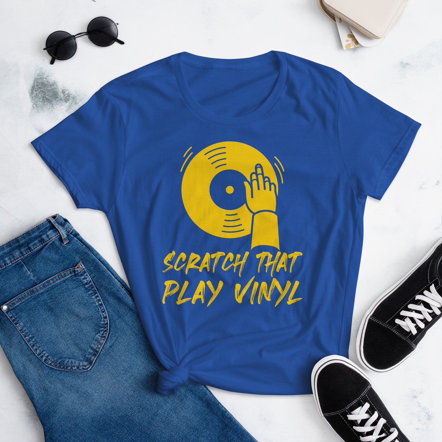 Scratch That Play Vinyl Women's short sleeve t-shirt