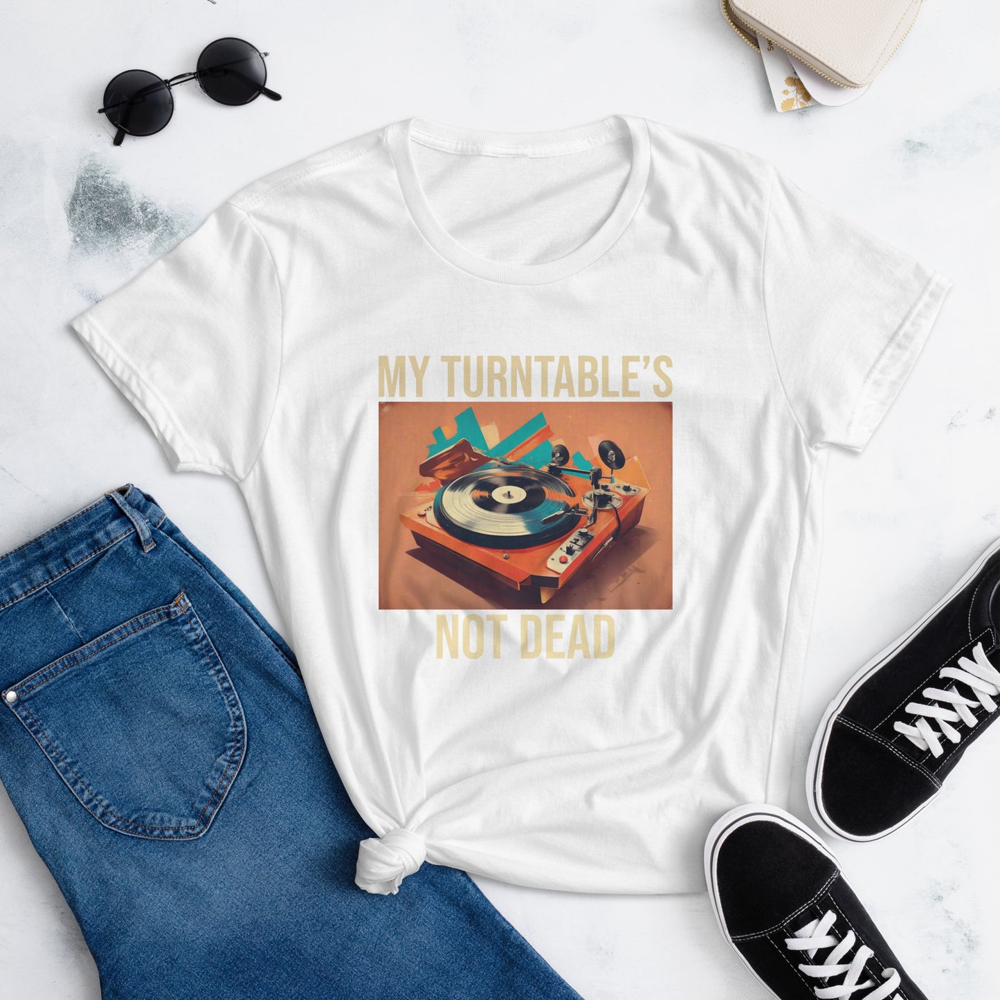 My Turntable's Not Dead Women's short sleeve t-shirt